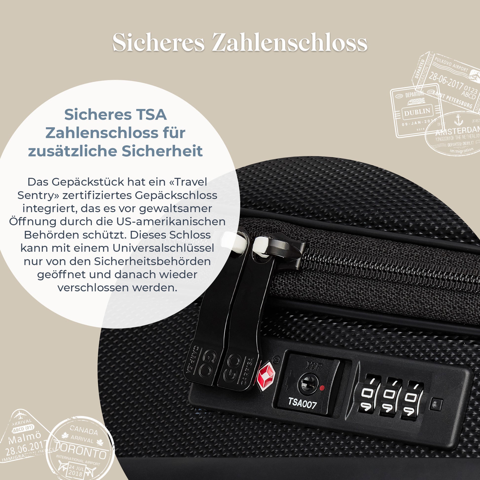 CASYRO Schrankkoffer Produktbild TSA Schloss