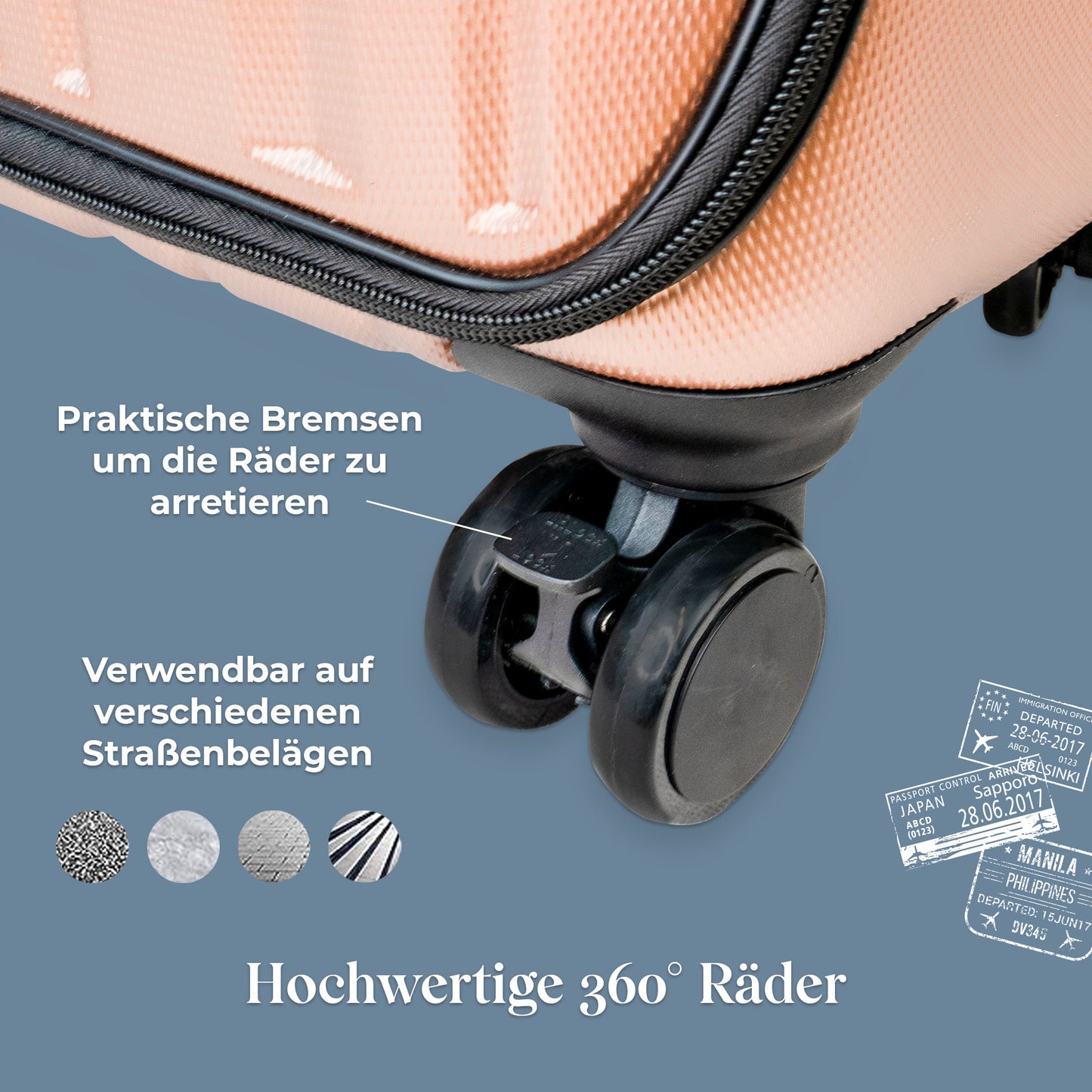 CASYRO Stand-Up Koffer 3.0 L Rose Gold