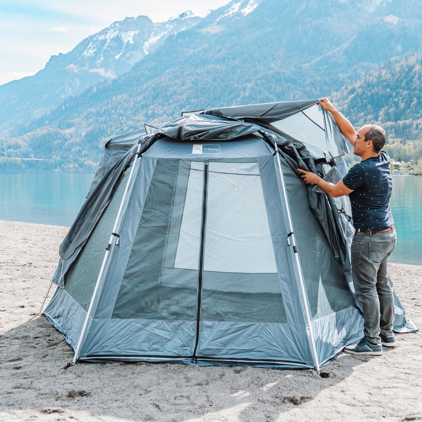 trekony Pop-Up Zelt einfacher Aufbau