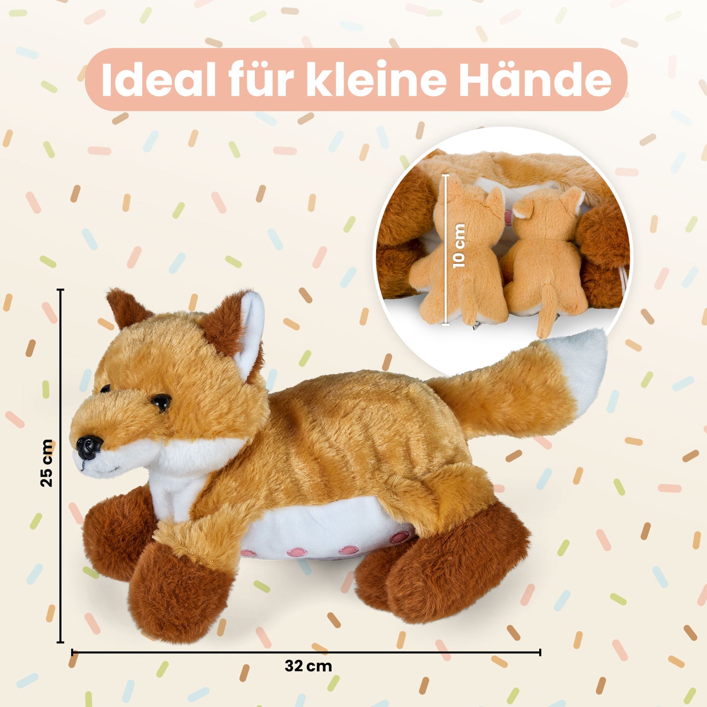 Mamanimals Fuchs mit Babys im Bauch