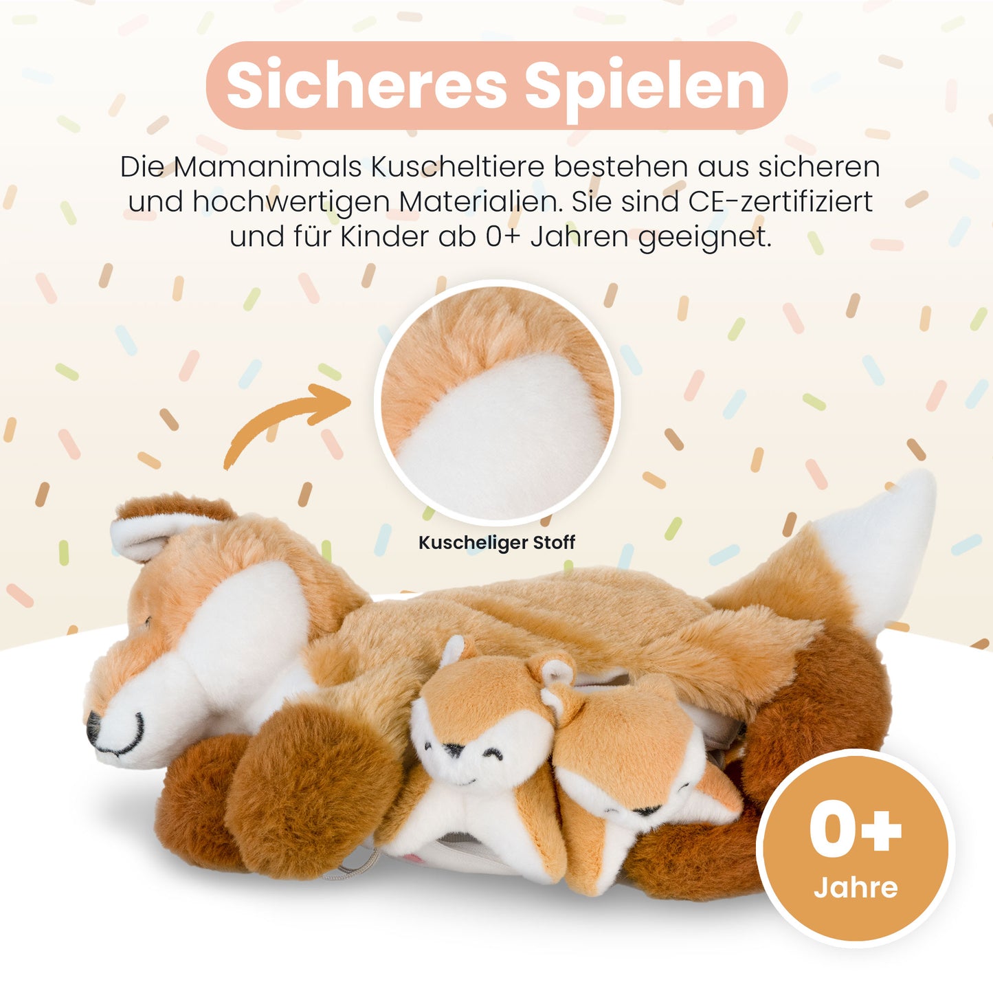 Mamanimals Fuchs mit Babys im Bauch