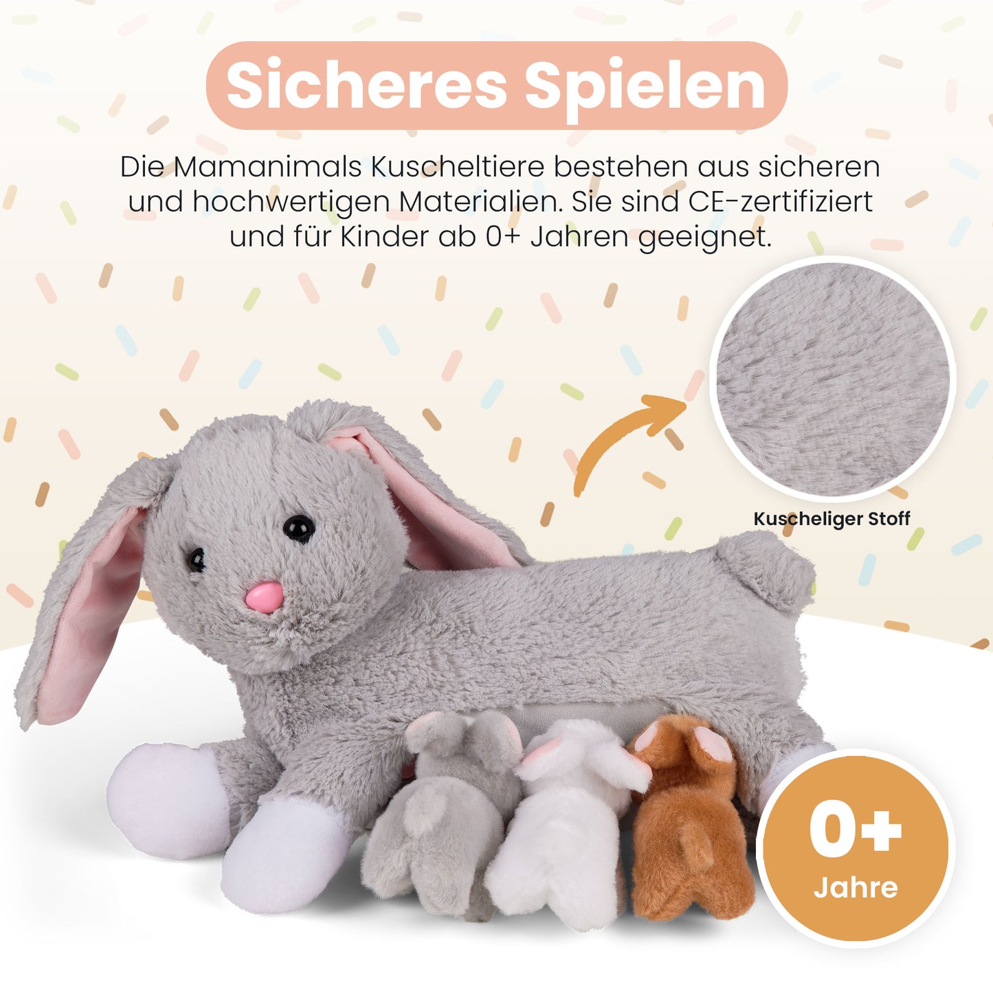 Mamanimals Hase mit Babys im Bauch