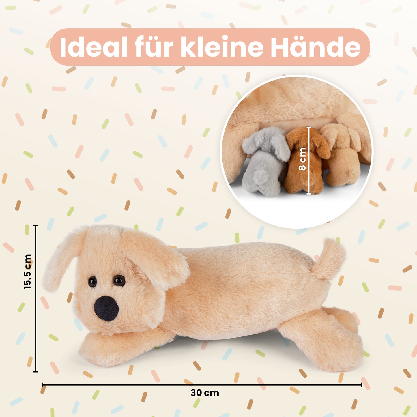 Mamanimals Hund mit Babys im Bauch