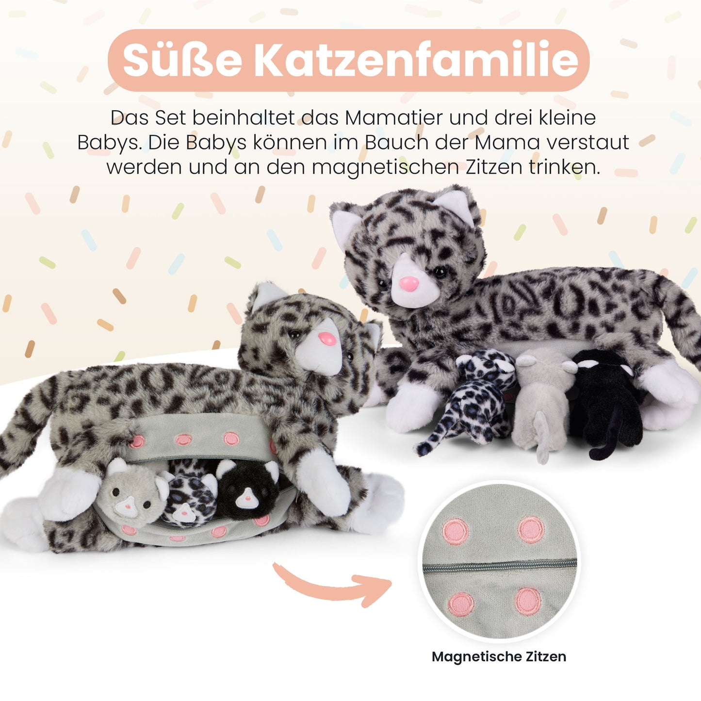 Mamanimals Katze mit Babys im Bauch