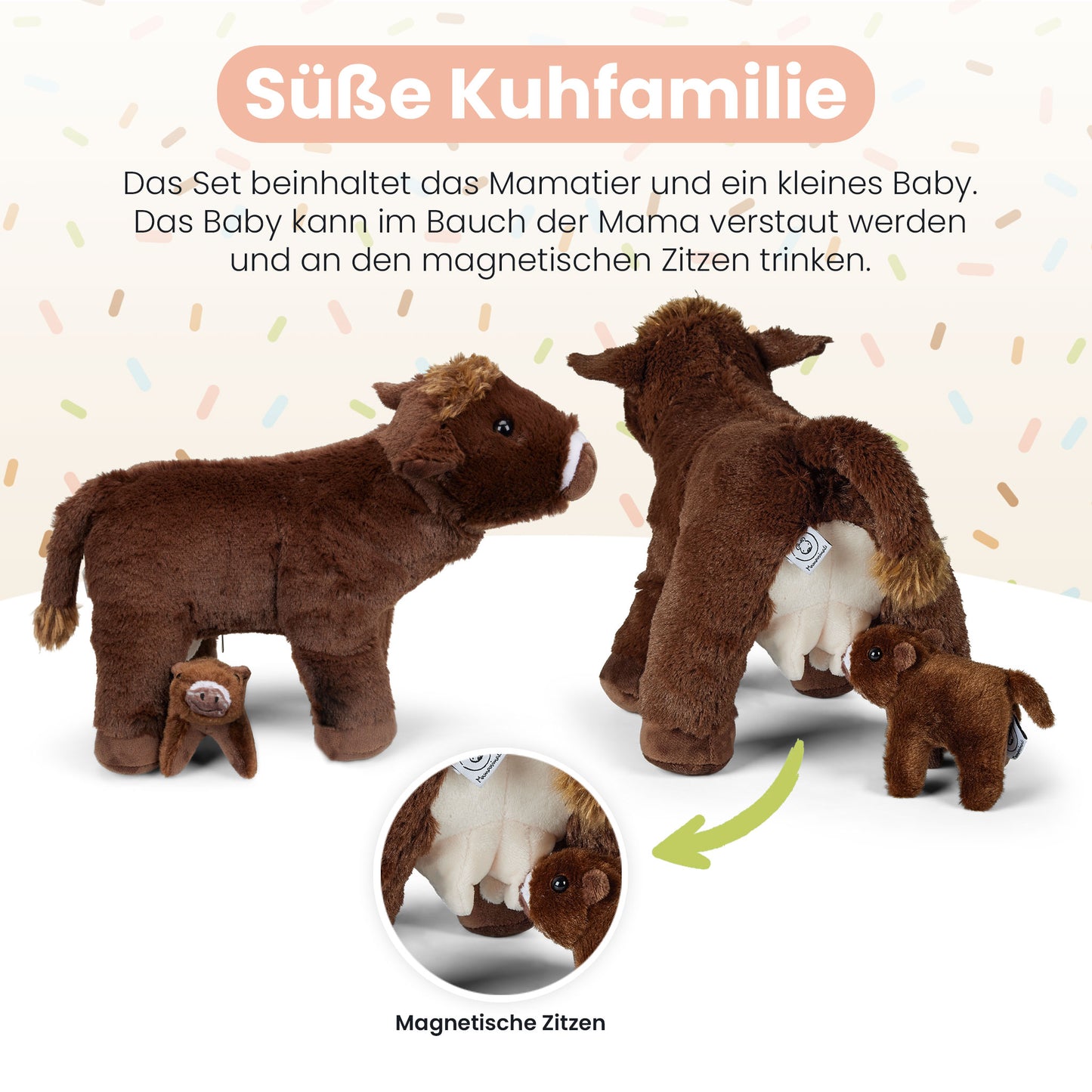 Mamanimals Kuh mit Baby im Bauch