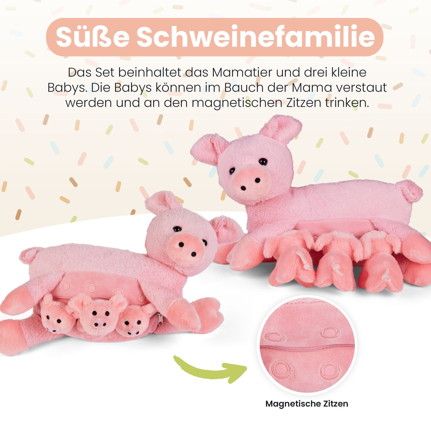Mamanimals Schwein mit Babys im Bauch