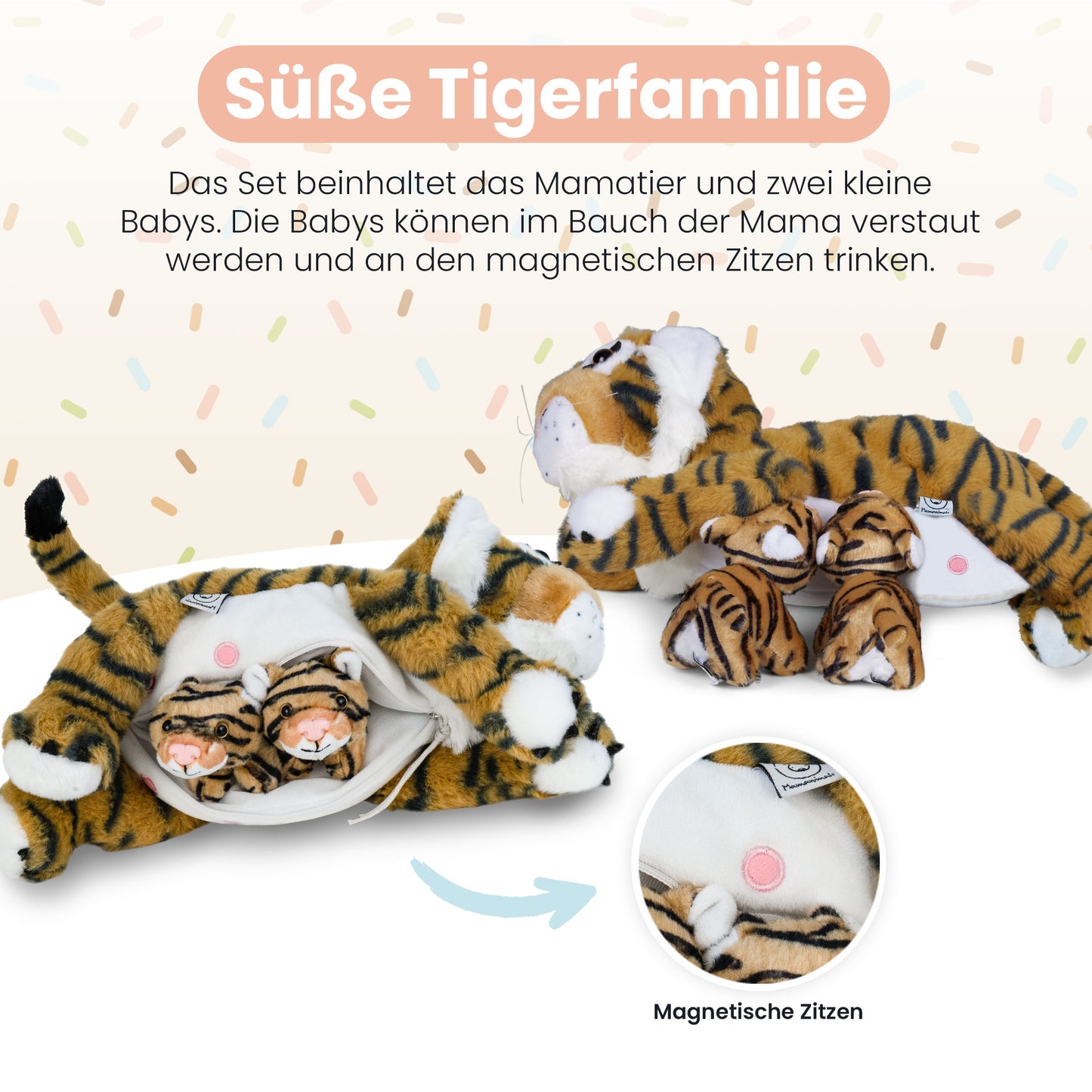 Mamanimals Tiger mit Babys im Bauch