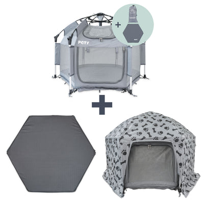 Bundle PETY Set petit avec Couverture Plus et Housse de Tapis smooth