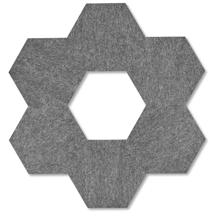plotony Akustikplatten Hexagon, 6 Stück