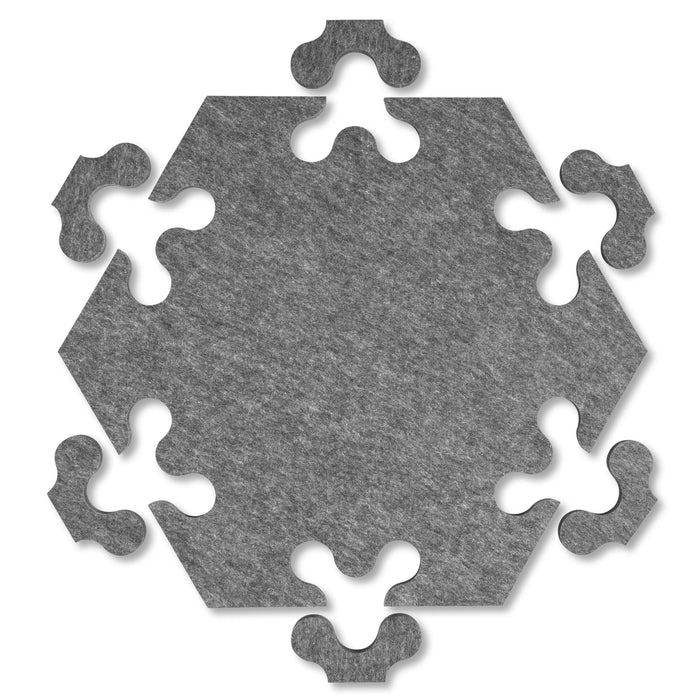 plotony Akustikplatten Hexagon, 6 Stück